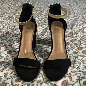FRH Black and Gold Heels